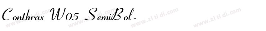 Conthrax W05 SemiBol字体转换